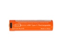 OrcaTorch Batería Recargable 18650 USB-C 3400mAh