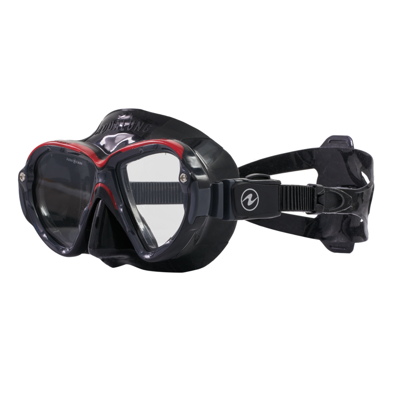 Aqualung Máscara Reveal Ultrafit Negro / Rojo