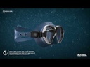 Aqualung Máscara Reveal Ultrafit Negro / Rojo
