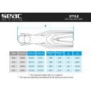 Seac Aletas Style Tiffany