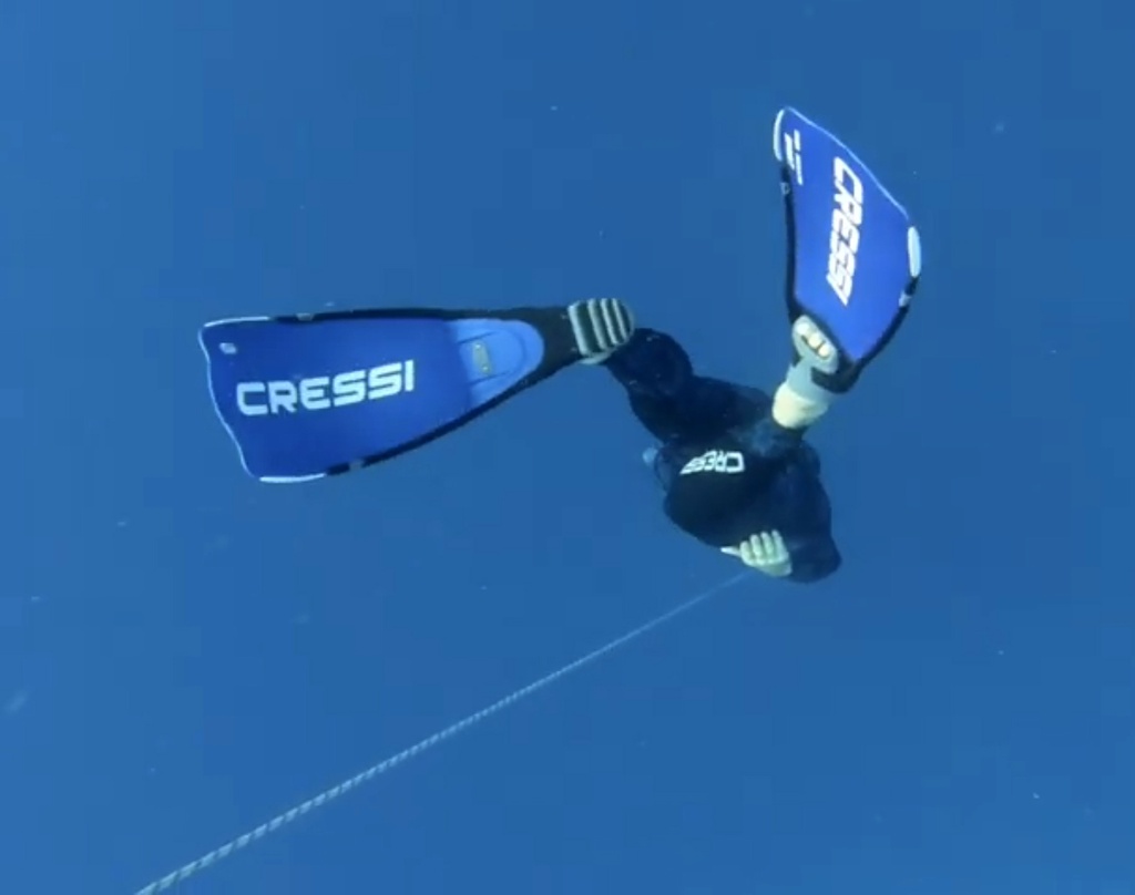 Cressi Aletas Apnea Gara Modular Sprint Azul
