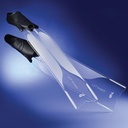 C4 Aletas Umberto Pelizzari Ghost Transparente / Negro