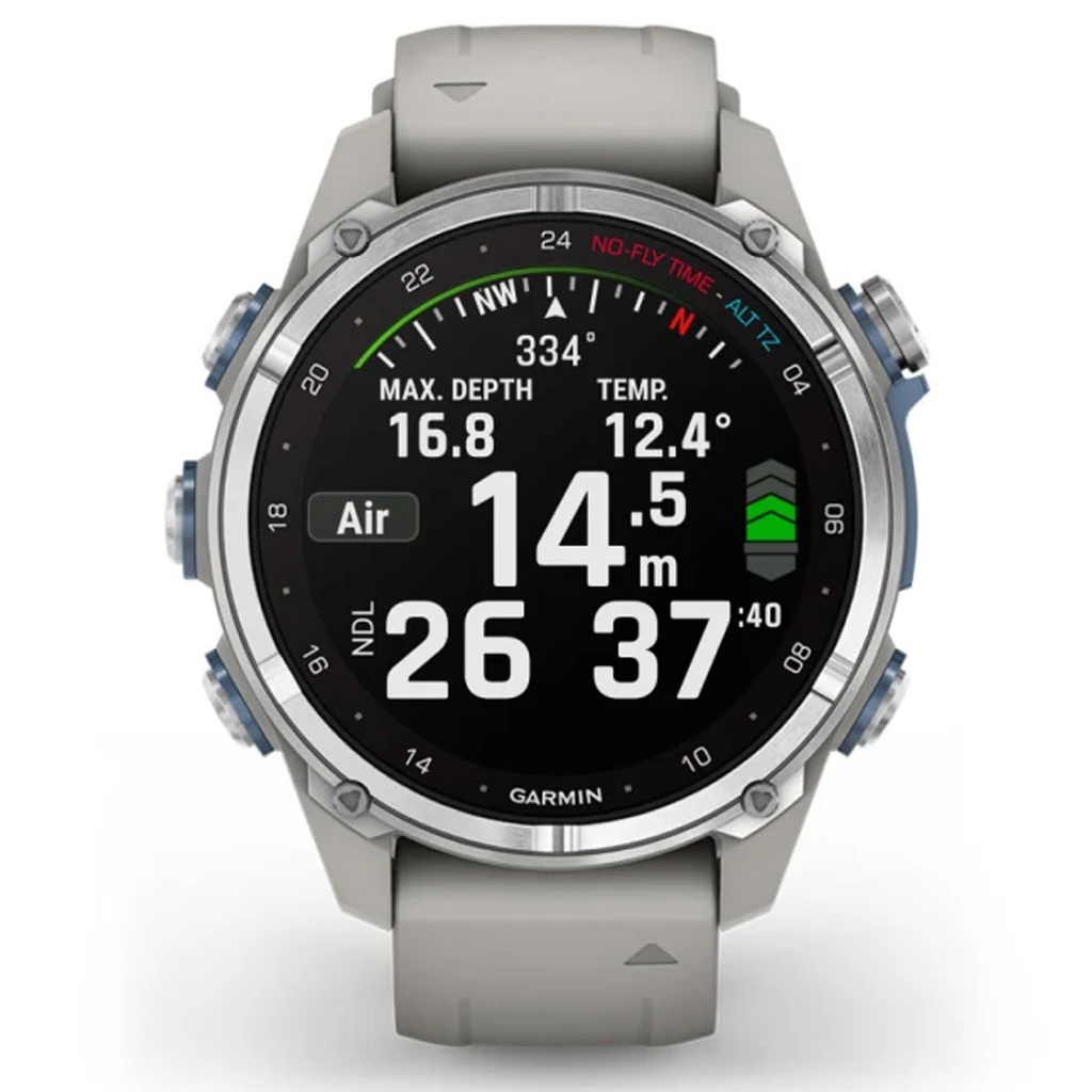 Garmin Descent MK3 Inox 43mm - Correa Silicona