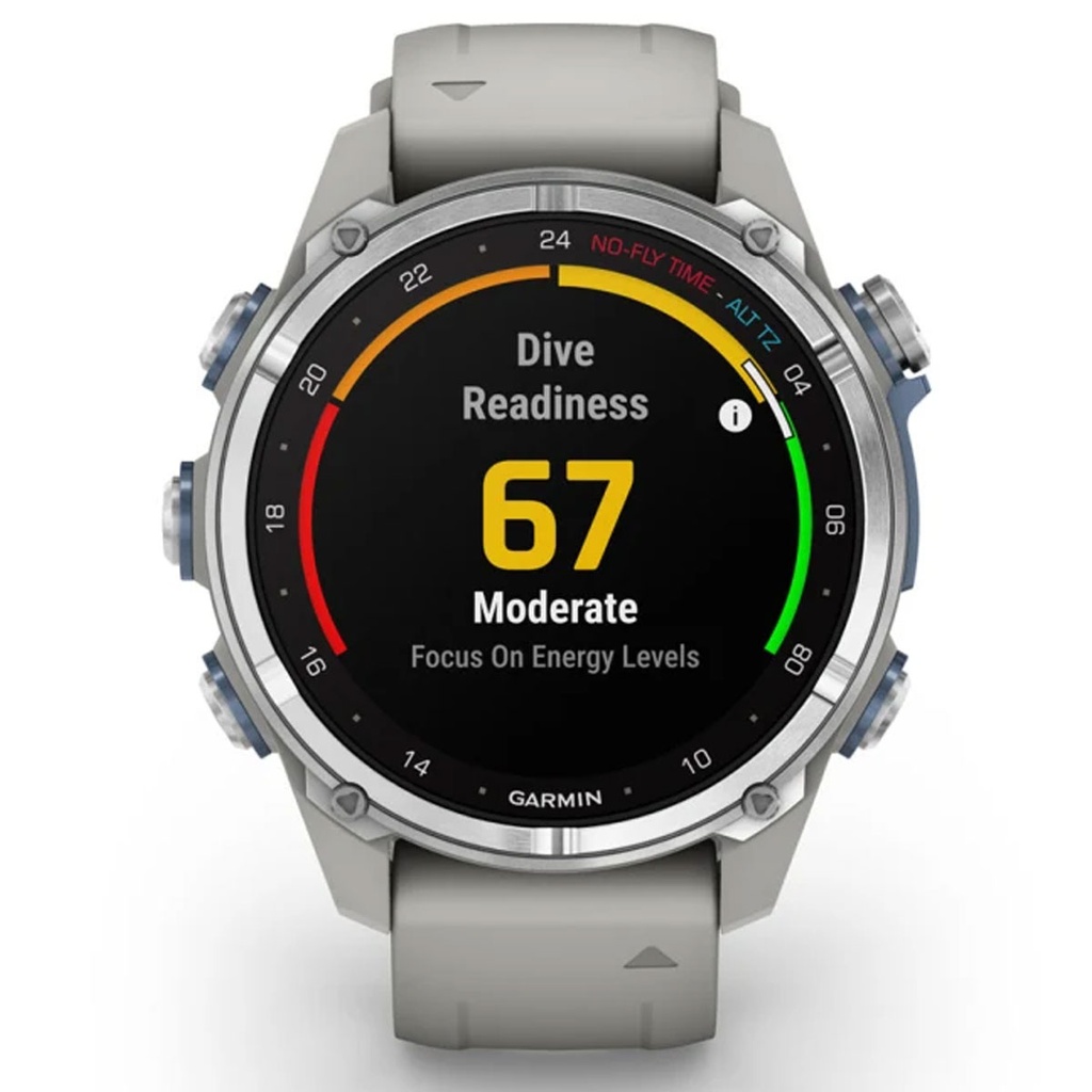 Garmin Descent MK3 Inox 43mm - Correa Silicona