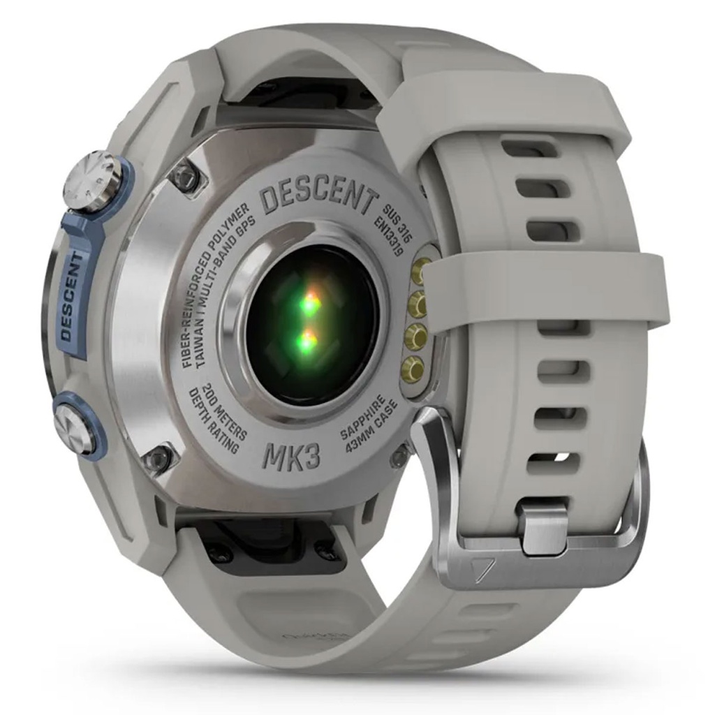 Garmin Descent MK3 Inox 43mm - Correa Silicona