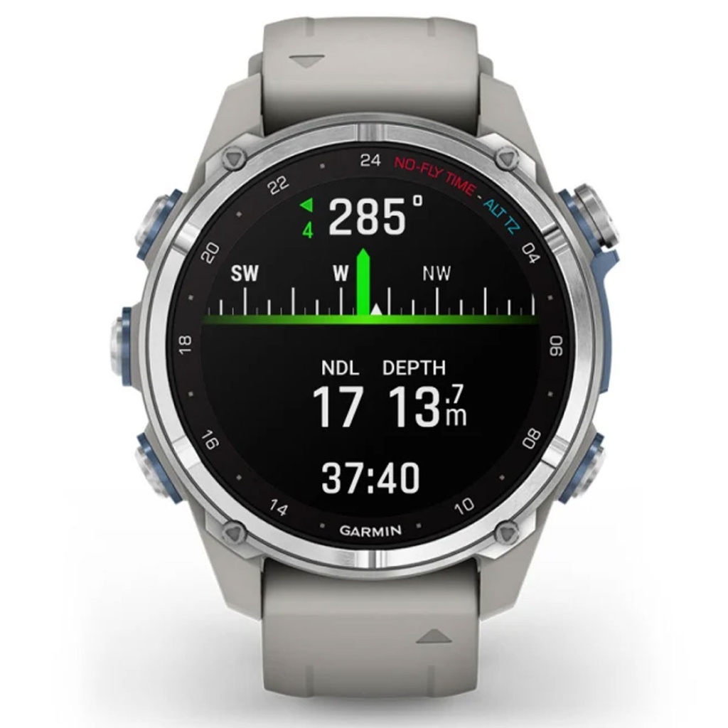 Garmin Descent MK3 Inox 43mm - Correa Silicona