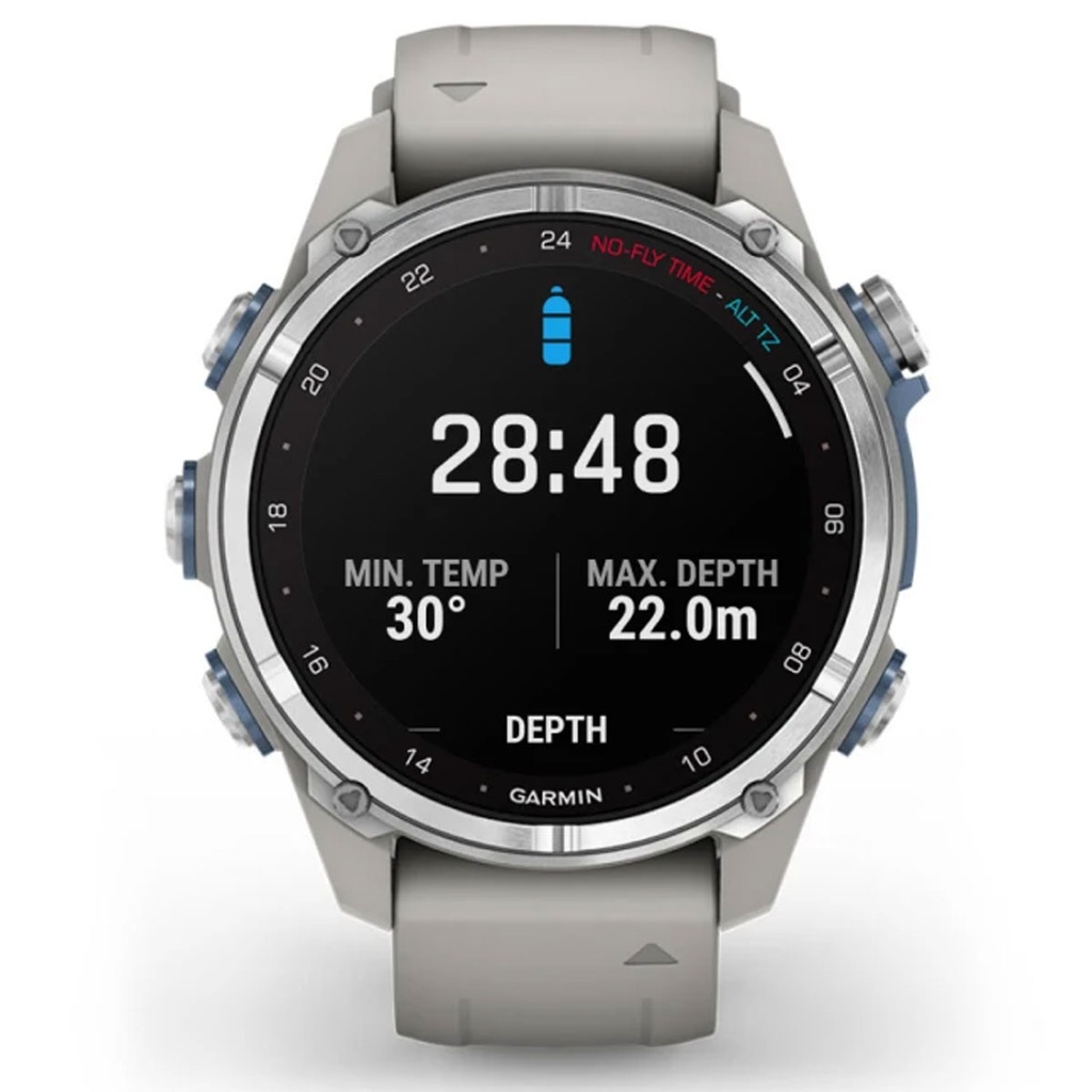 Garmin Descent MK3 Inox 43mm - Correa Silicona