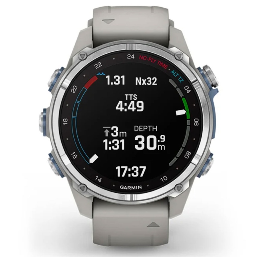 Garmin Descent MK3 Inox 43mm - Correa Silicona