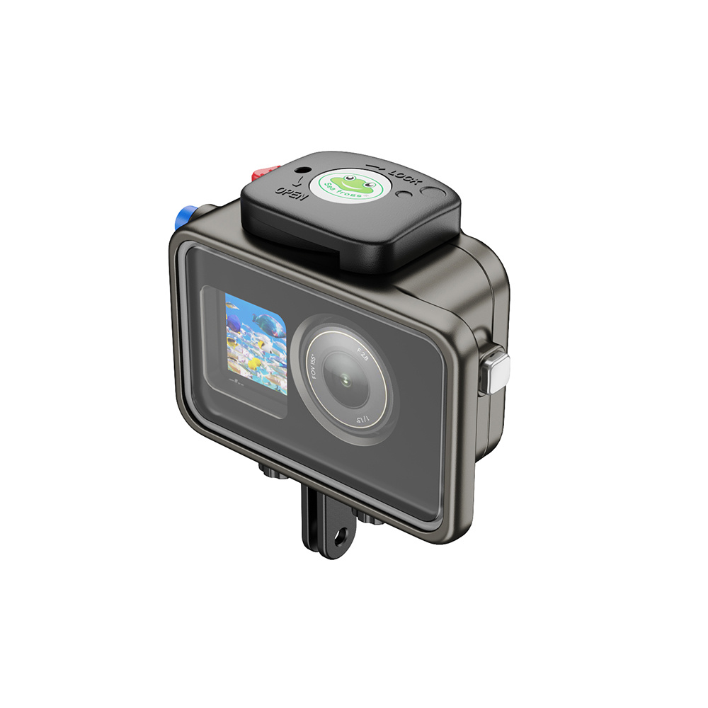 Sea Frogs Carcasa Aluminium 200m Negro para DJI Action 5/4/3