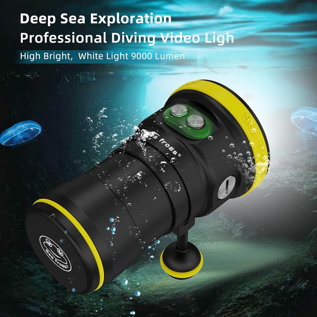Sea Frogs SF-W02 Foco 11000lm Rojo / UV 100m