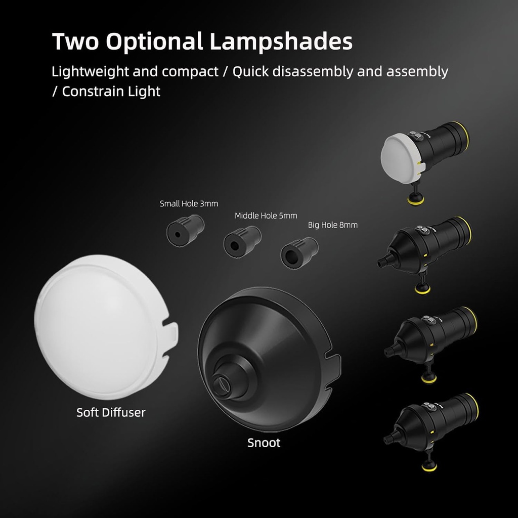 Sea Frogs SF-W02 Foco 11000lm Rojo / UV 100m