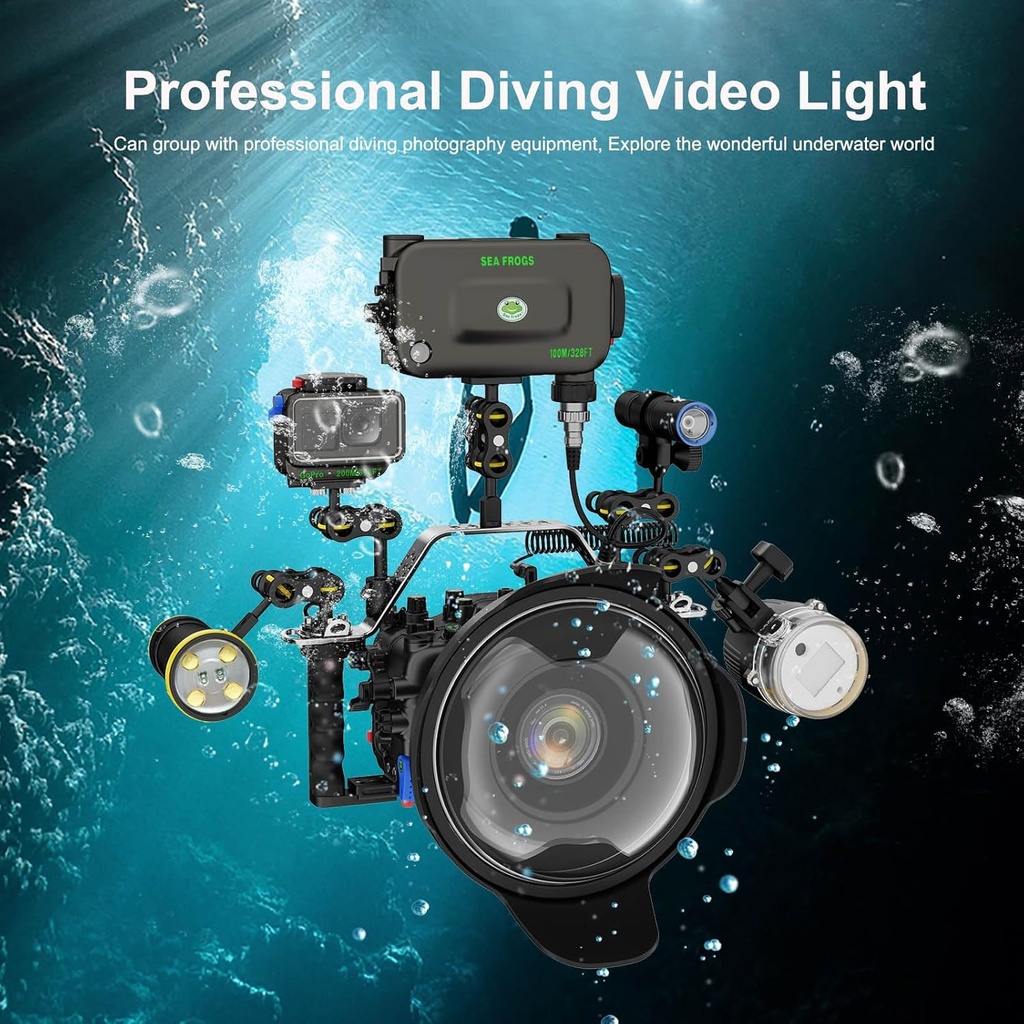 Sea Frogs SF-W02 Foco 11000lm Rojo / UV 100m