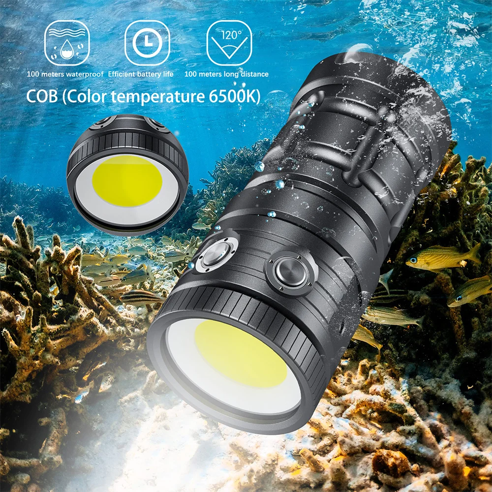 Sea Frogs MK-18 Foco 10000lm Rojo / UV 100m