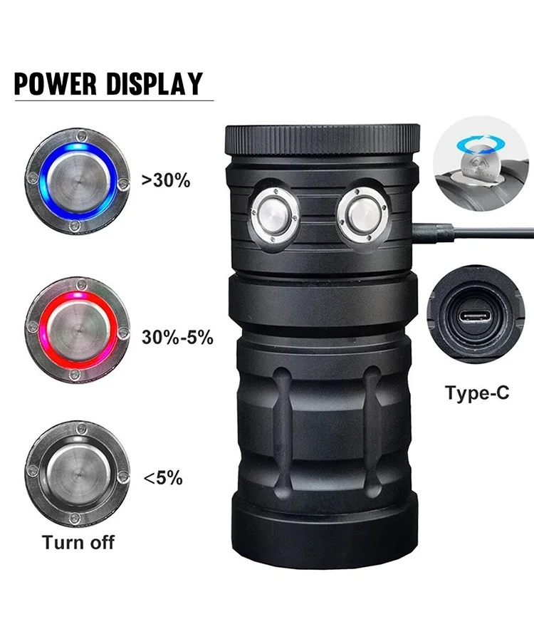 Sea Frogs MK-18 Foco 10000lm Rojo / UV 100m