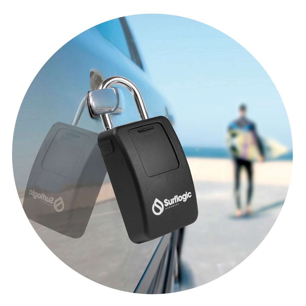 Surflogic Candado Guarda Llaves Premium Negro