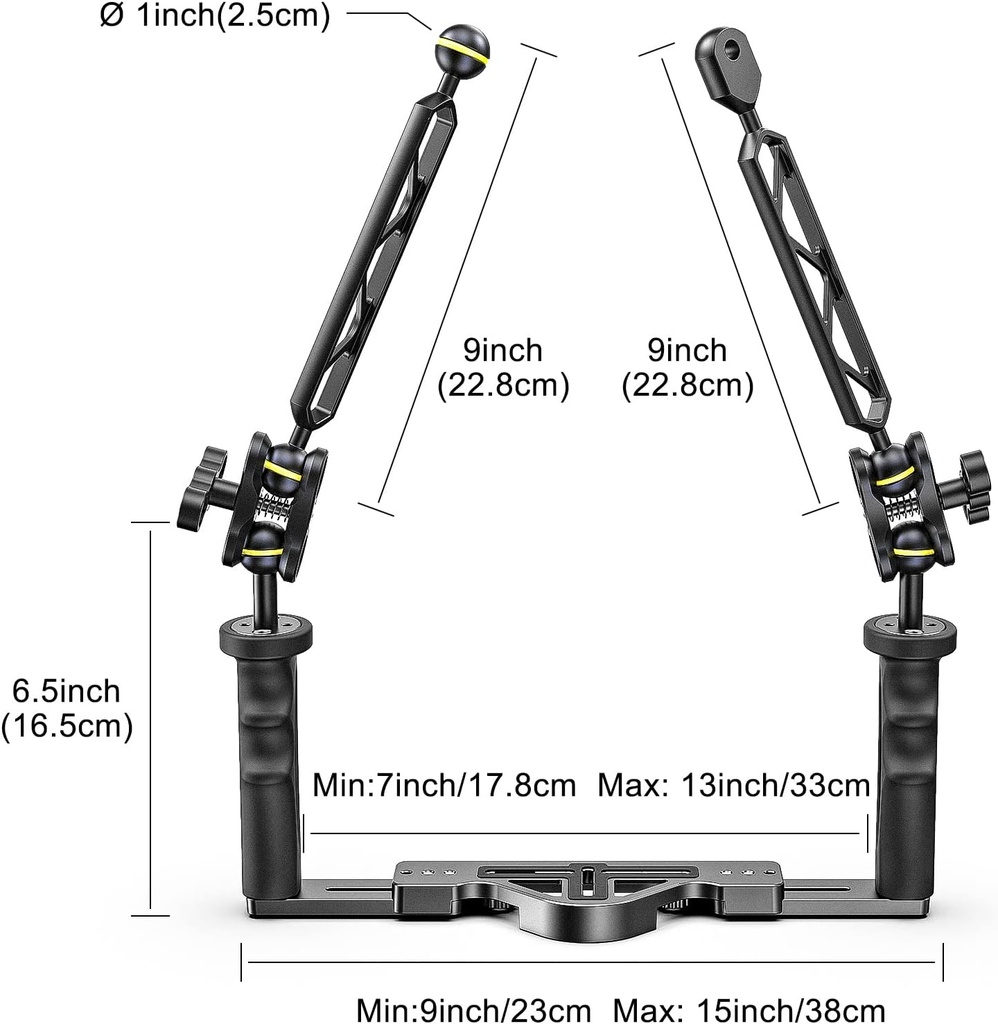 Sea Frogs Pletina con Brazos Doble Bola y Bola / YS