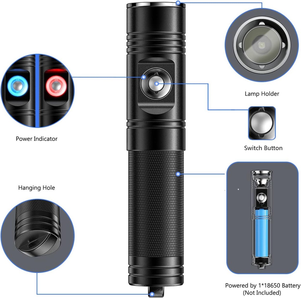 Sea Frogs MK-07 Linterna Amphibious 800lm