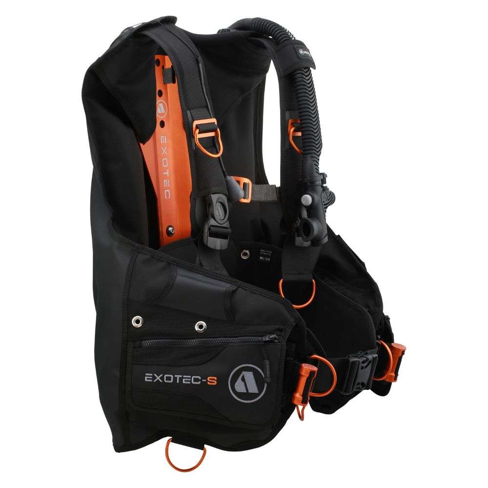 Apeks Exotec-S Negro / Naranja