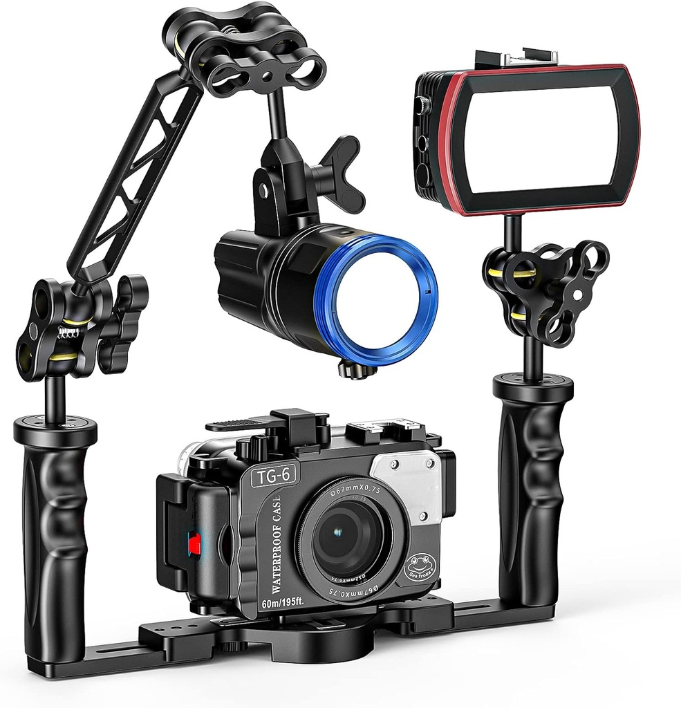 Sea Frogs Brazo Aluminio Doble Bola 22cm (8'')