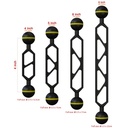 Sea Frogs Brazo Aluminio Doble Bola 15cm (5'')