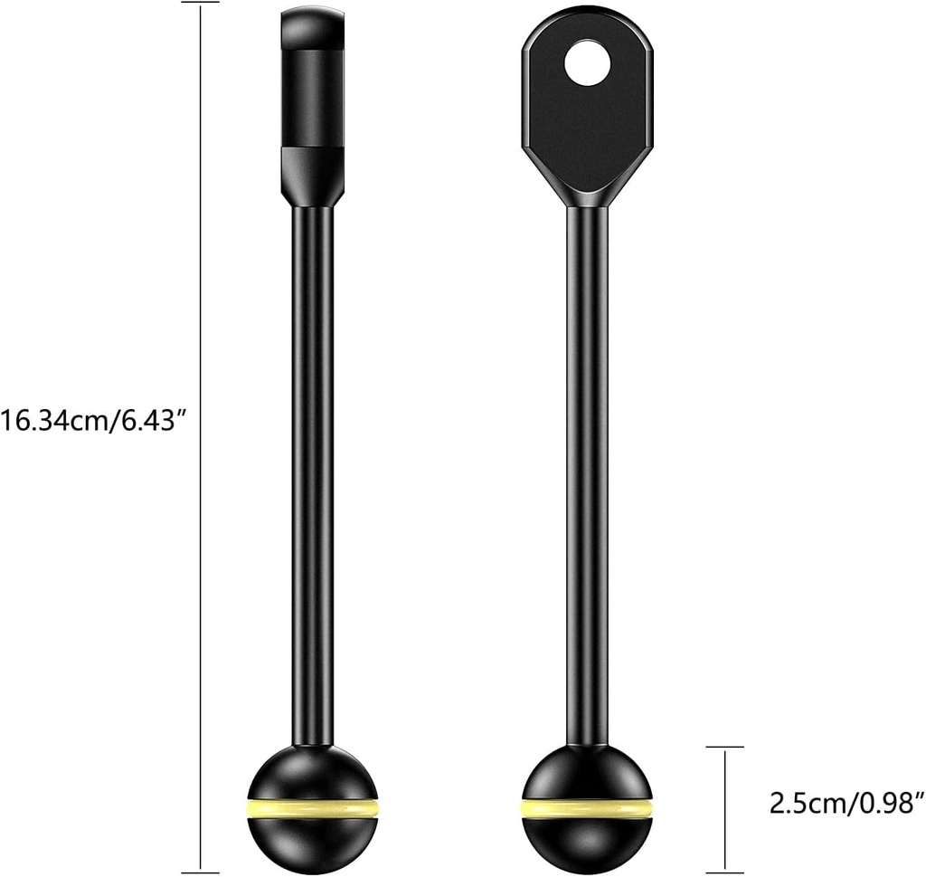 Sea Frogs Brazo Aluminio Bola / YS 16cm (5.5'')