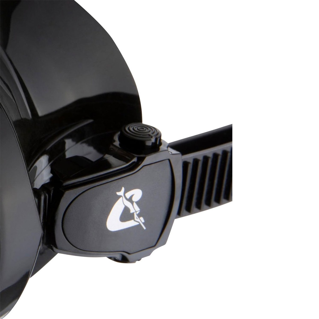 Cressi Máscara F-Dual Negro UltraVision Rojo-Azul