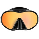 Cressi Máscara F-Dual Negro UltraVision Rojo-Azul