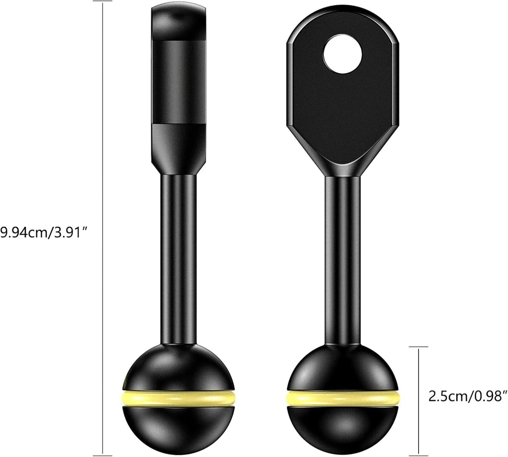 Sea Frogs Brazo Aluminio Bola / YS 9.5cm (3'')