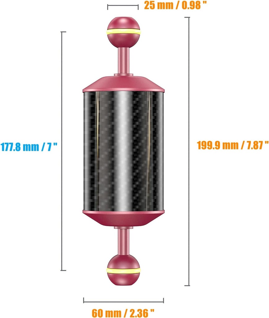 Sea Frogs Brazo Flotante Doble Bola 200x60mm 7" (+240g)