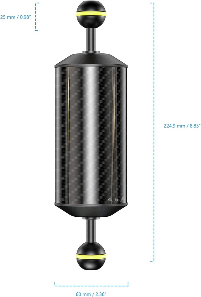 Sea Frogs Brazo Flotante Doble Bola 230x60mm 8" (+300g)