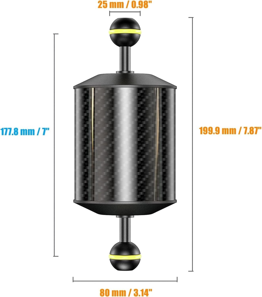 Sea Frogs Brazo Flotante Doble Bola 200x80mm 7" (+500g)