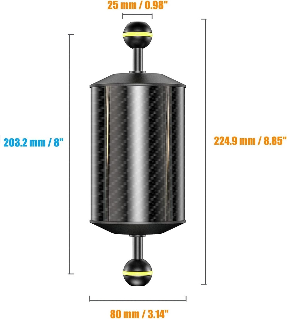 Sea Frogs Brazo Flotante Doble Bola 220x80mm 8" (+600g)
