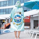 Oceanarium Poncho Toalla Seaslug Turquoise