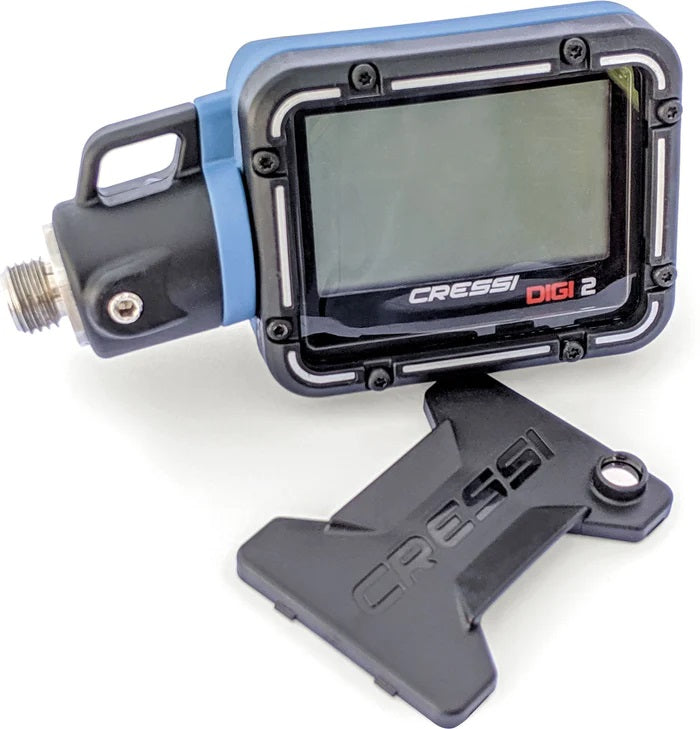 Cressi Consola Digi 2 Azul con Latiguillo 84cm