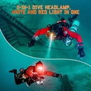 OrcaTorch Mazu TD01 Linterna de Cabeza 1200lm