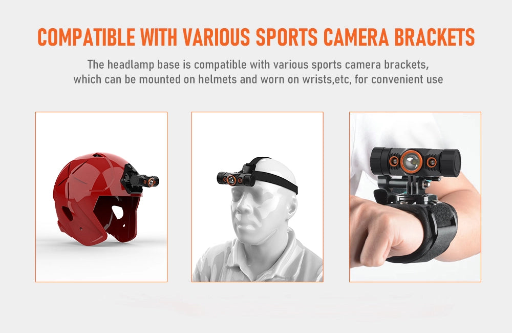 OrcaTorch Mazu TD01 Linterna de Cabeza 1200lm