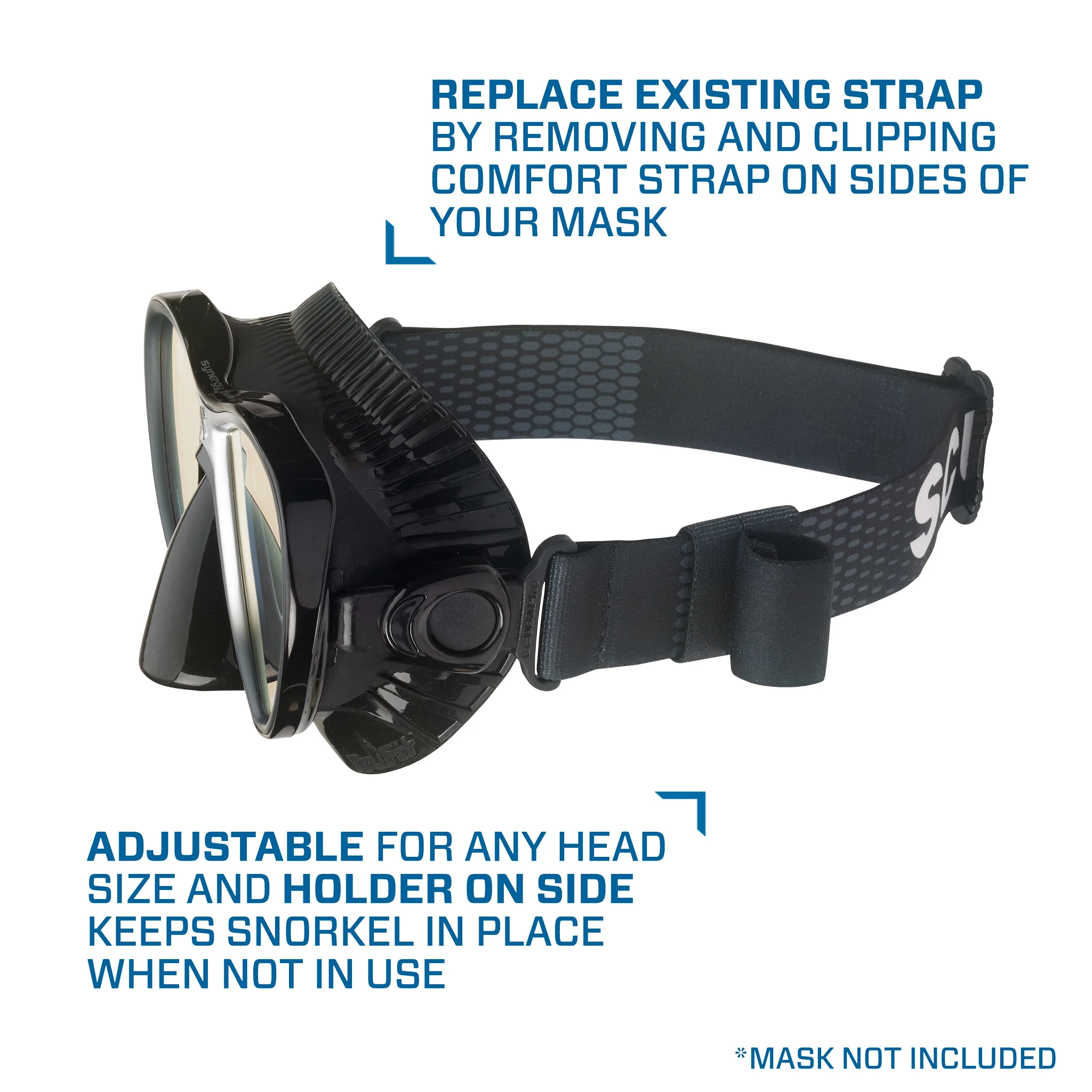 Scubapro Tira de Máscara Confort Negro