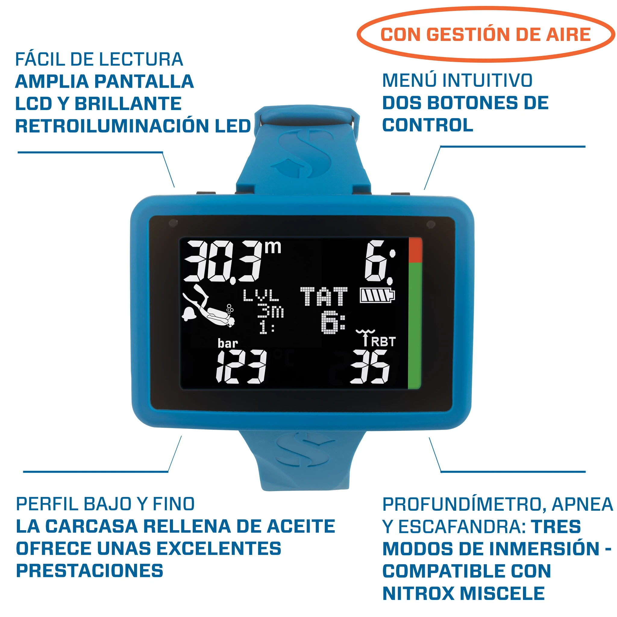 Scubapro Galileo Luna 2.0 AI con Transmisor