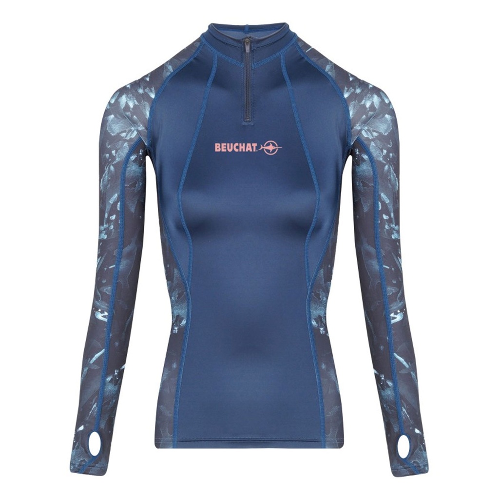 Beuchat Rashguard Atoll Seaweed Manga Larga Mujer