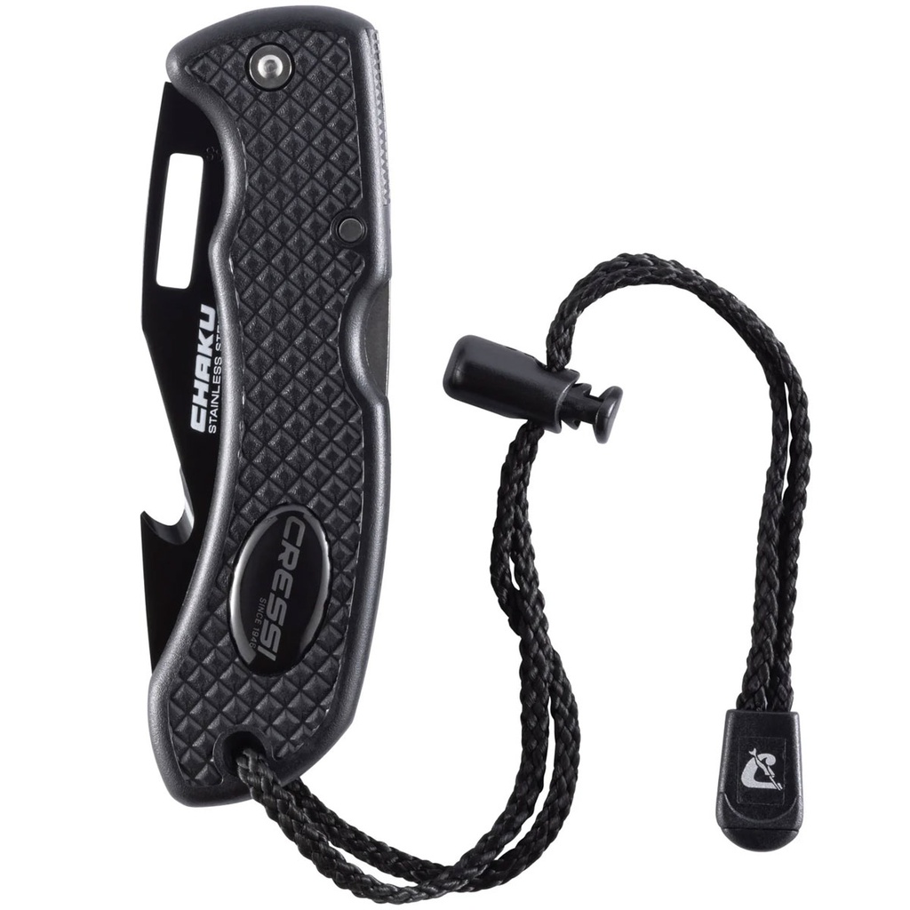 Cressi Cuchillo Chaku Galvanizado Negro
