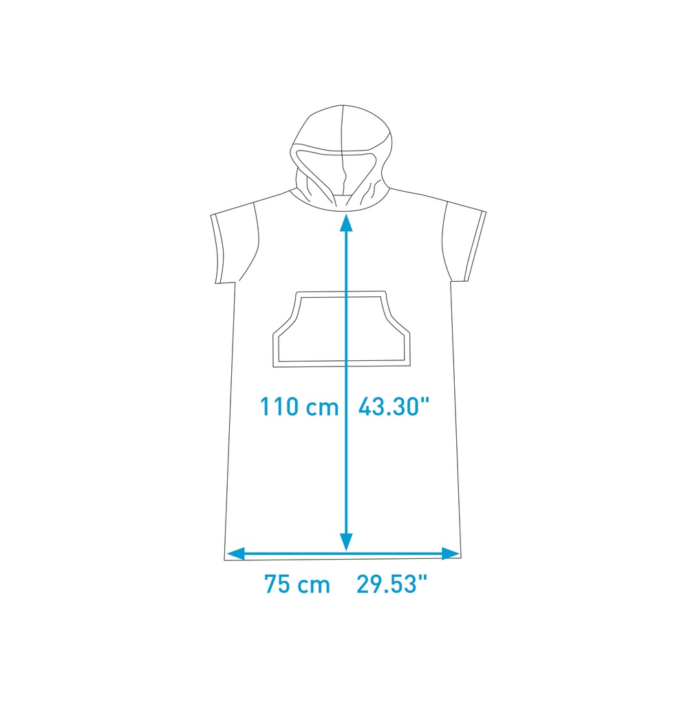 Surflogic Poncho Negro