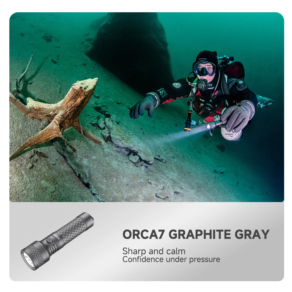 OrcaTorch Orca 7 3000lm Gris