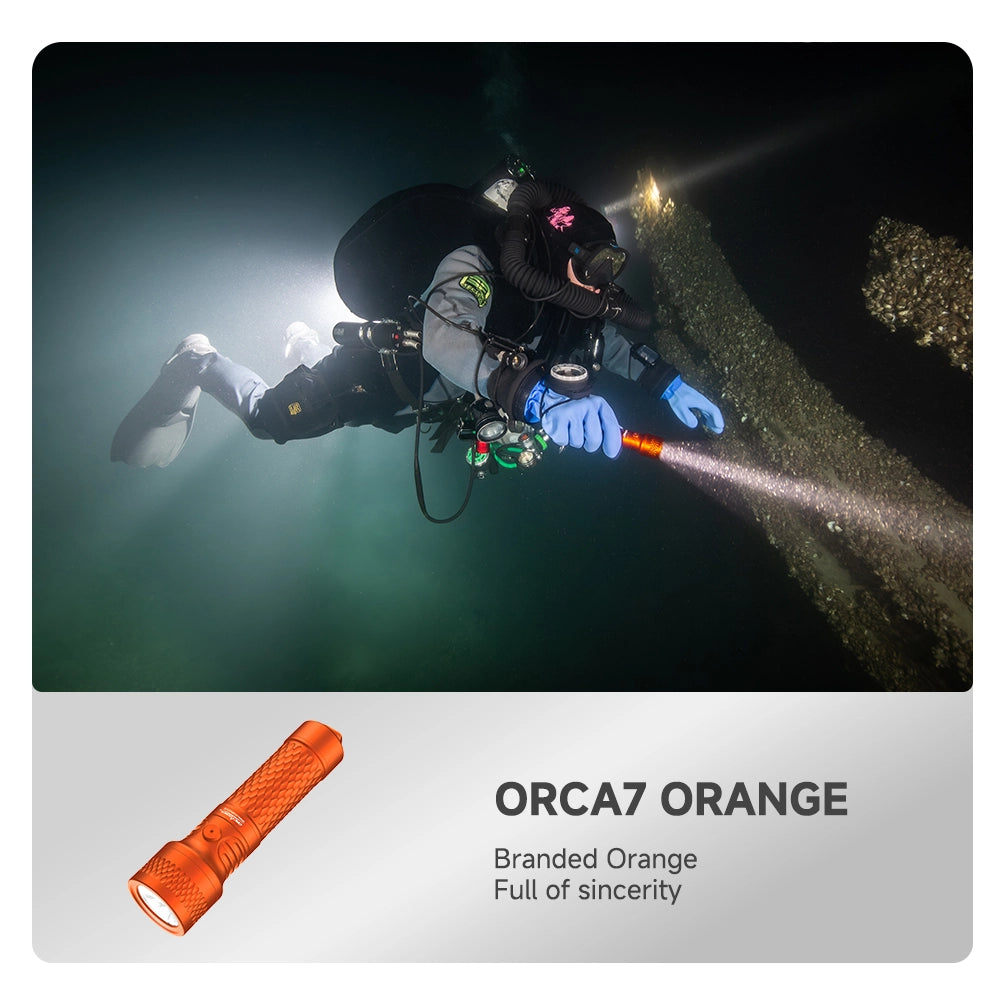 OrcaTorch Orca 7 3000lm Naranja