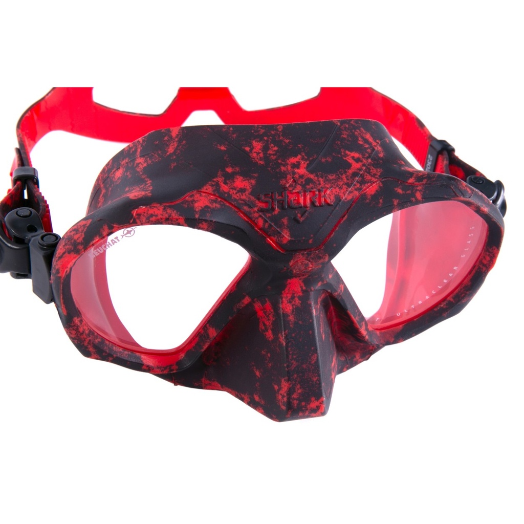 Beuchat Máscara Shark Camo / Rojo