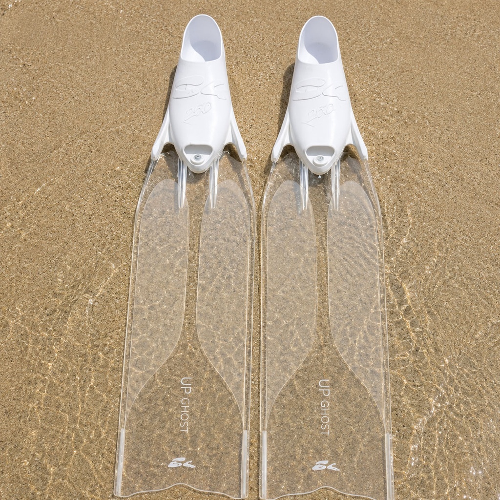 C4 Aletas Umberto Pelizzari Ghost Transparente / Blanco