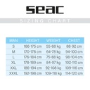 Seac Feel-S 3mm Hombre Negro / Plata