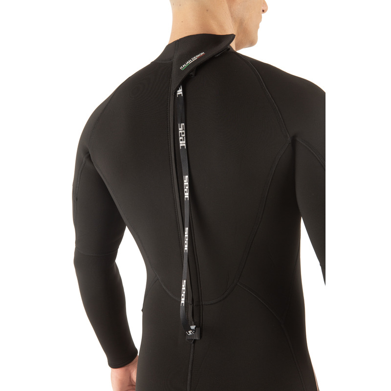 Seac Feel-S 3mm Hombre Negro / Naranja