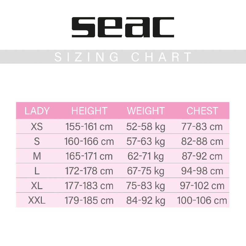 Seac Feel-S 3mm Mujer Negro / Tiffany