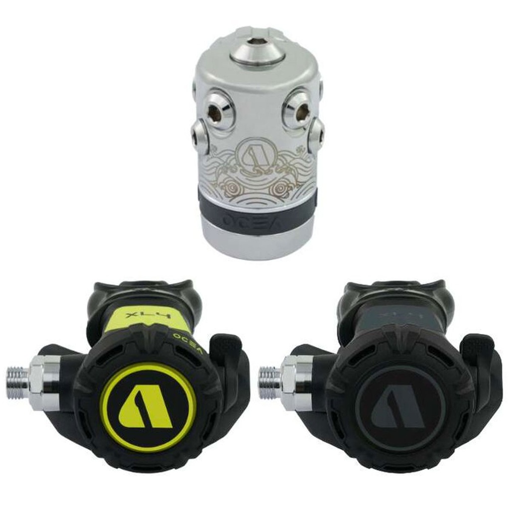 [RQ117118 / 726024] Apeks Pack Regulador XL4 DIN Ocea Gris + Octopus