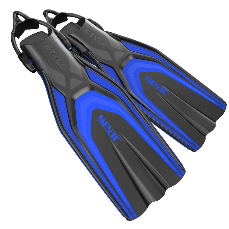 [0710062160030A] Seac Aletas Style Sling Strap Azul (XS-S)